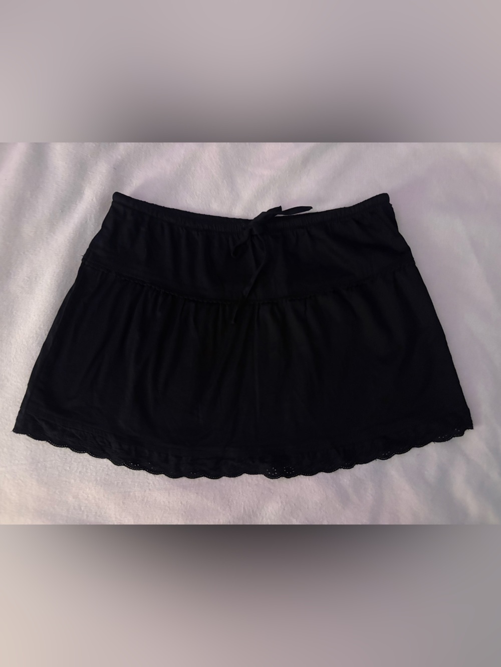 Cotton ruffled skirt